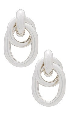 joolz by Martha Calvo x REVOLVE Ami Hoops in Silver from Revolve.com | Revolve Clothing (Global)