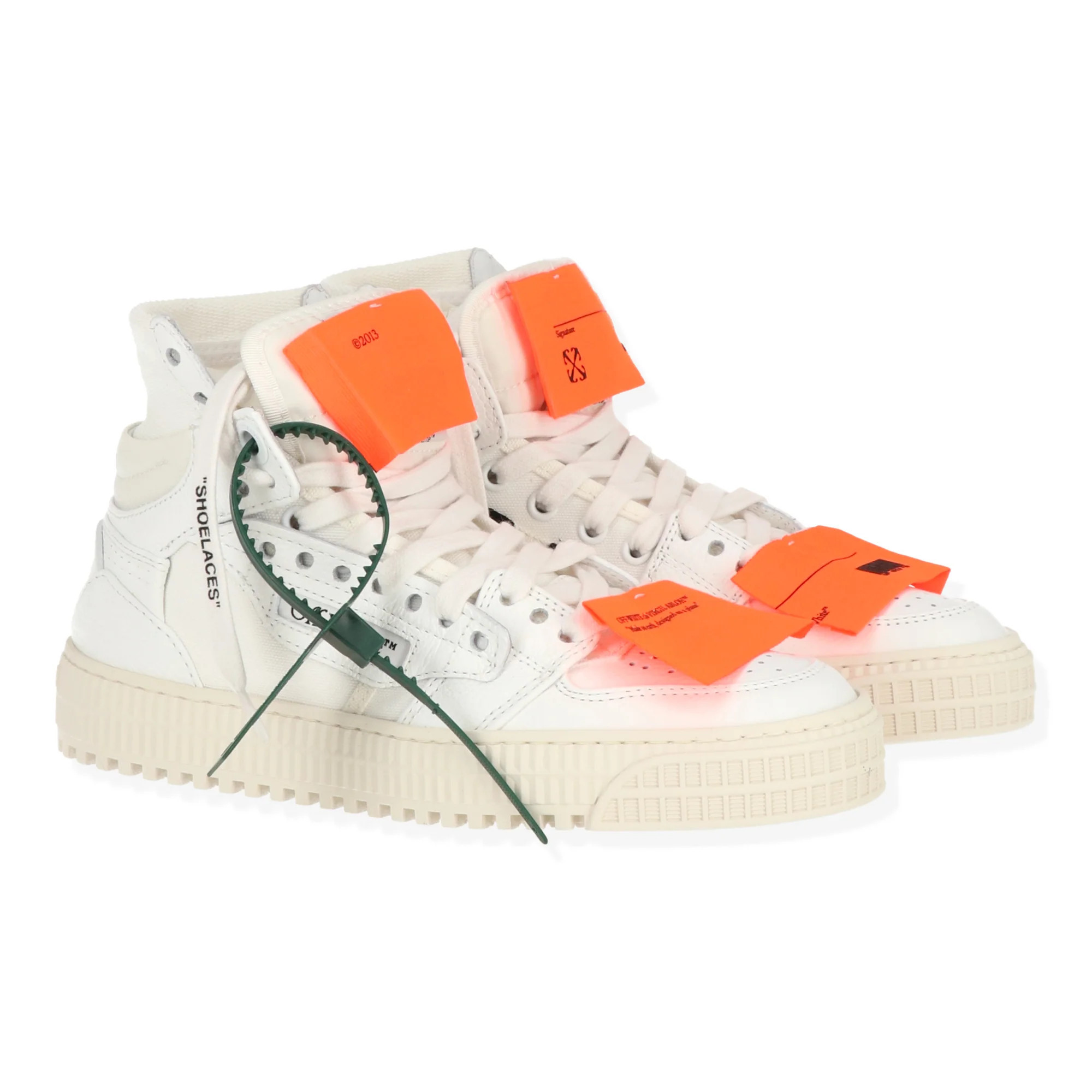 Off White Womens White/Orange Sneaker | Shop Simon