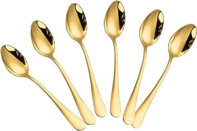 Demitasse Espresso Spoons, Mini Coffee Spoon, Stainless Steel Small Spoons for Dessert, Tea,Set o... | Amazon (US)