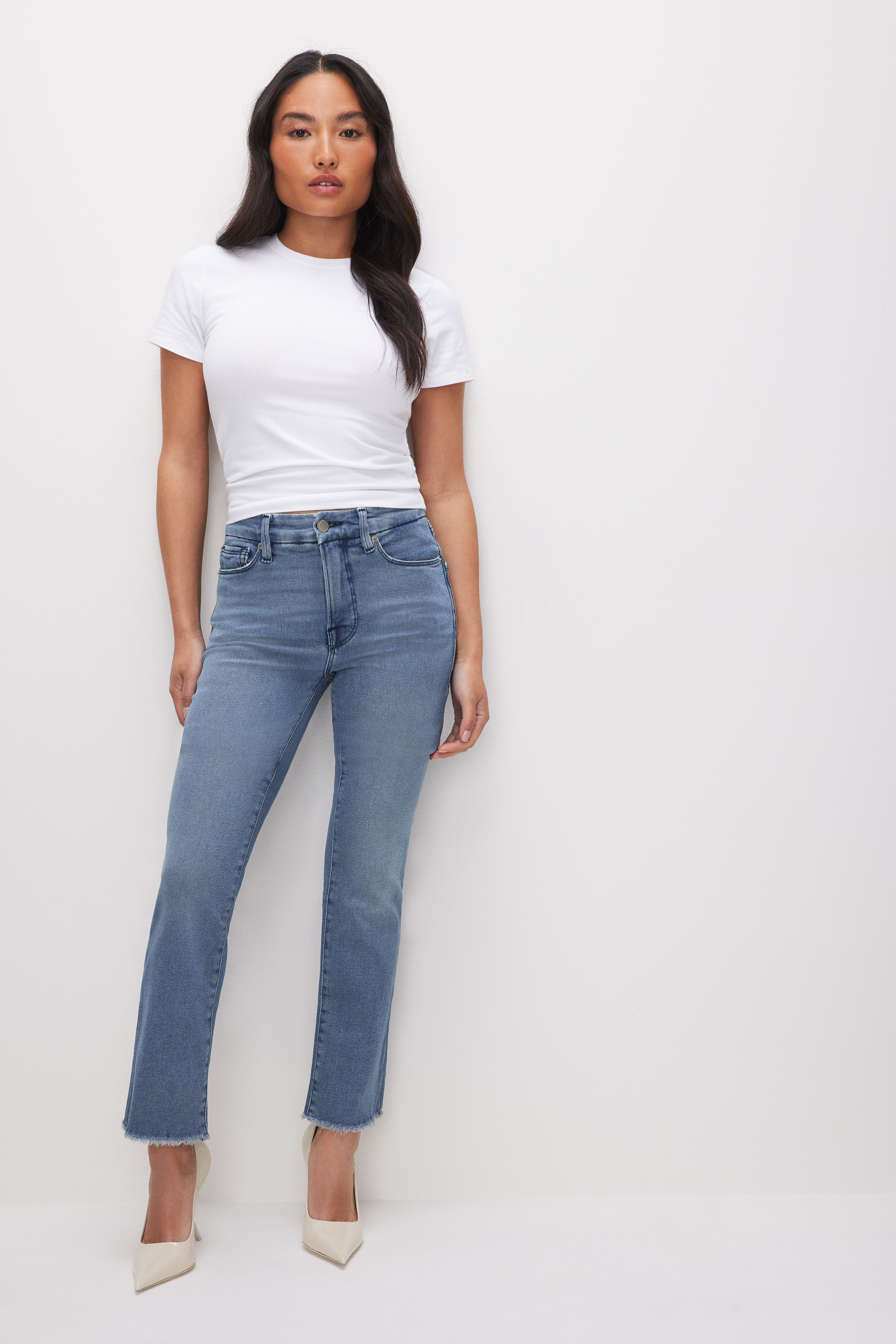 GOOD PETITE STRAIGHT JEANS | Good American