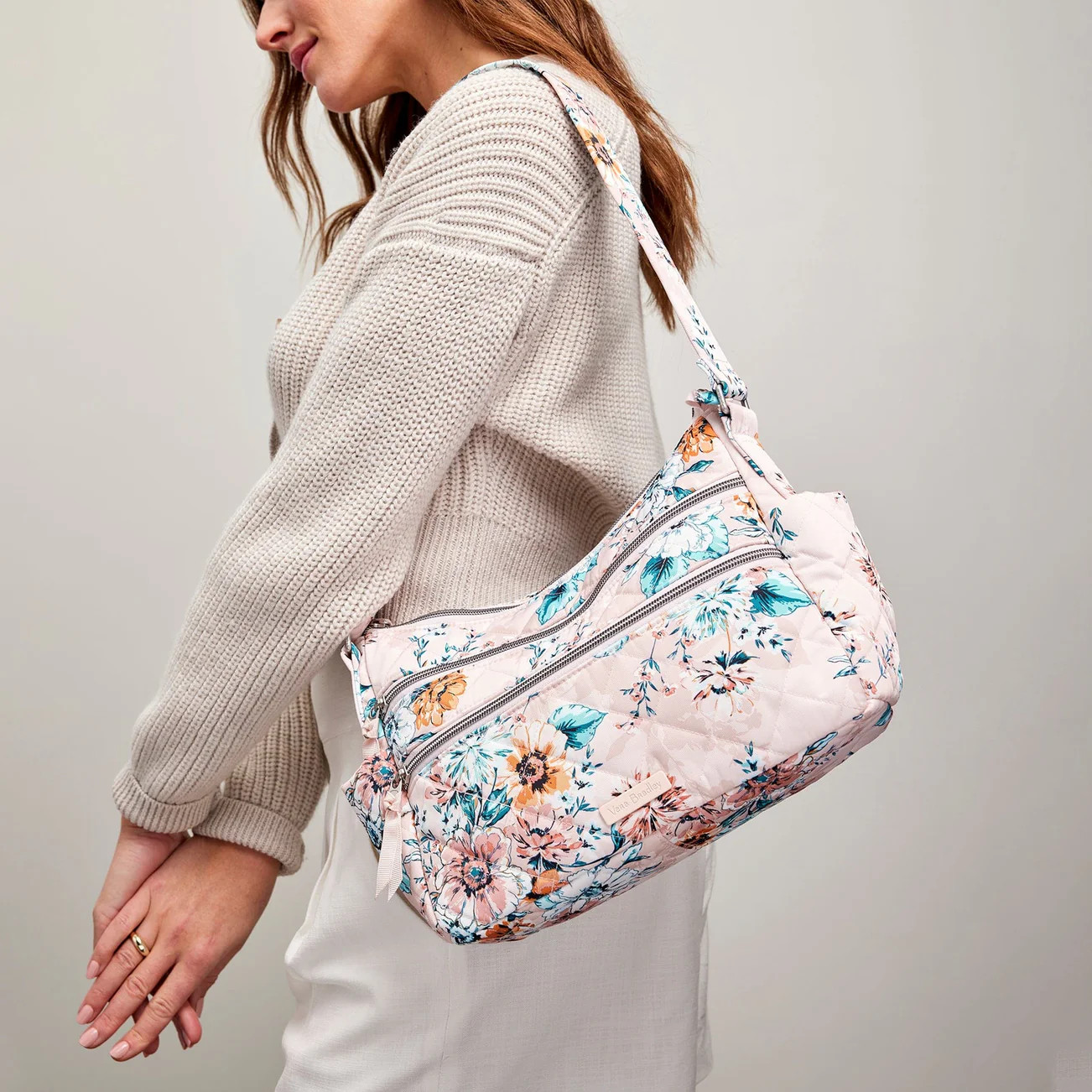 Triple Zip Shoulder Bag | Vera Bradley