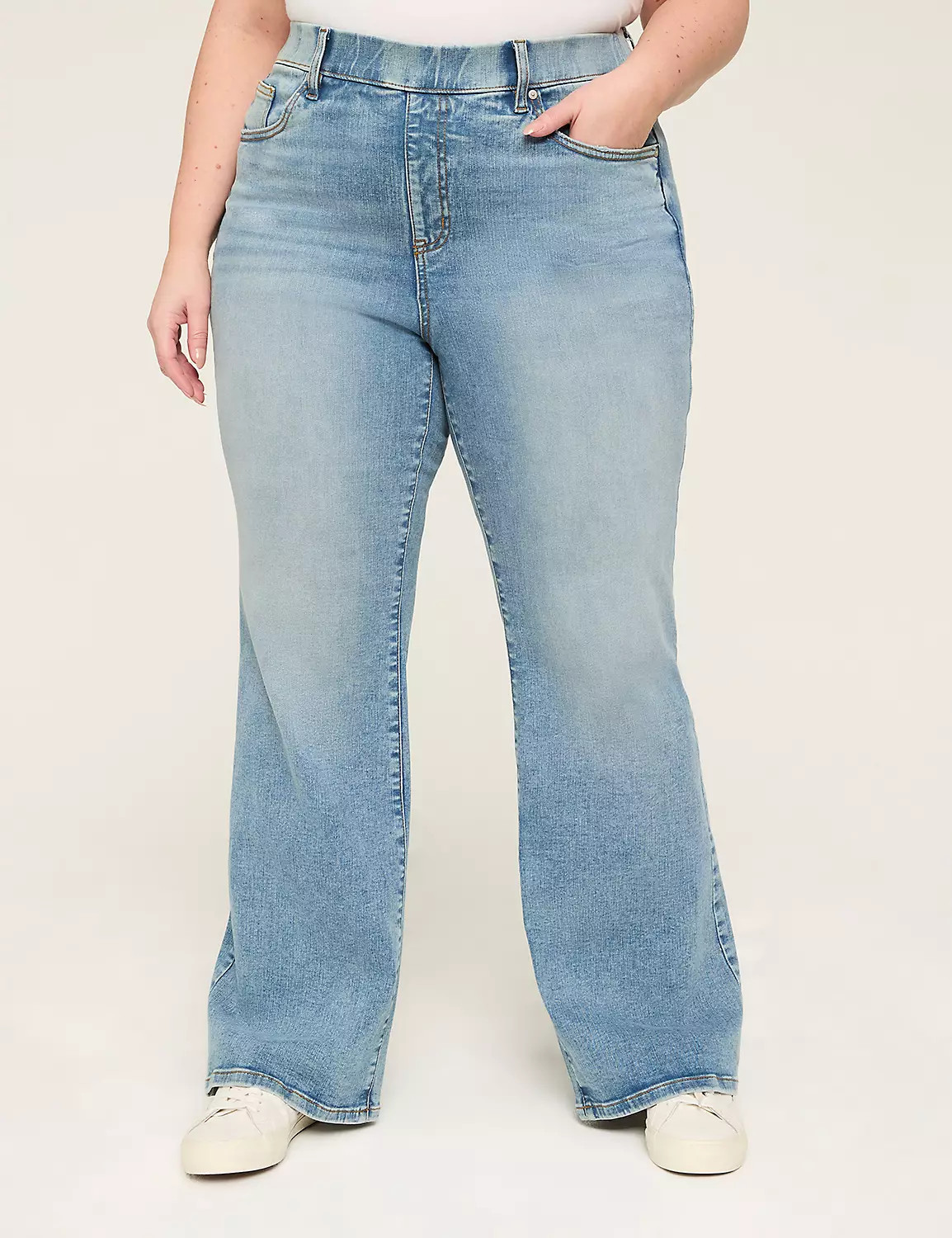 Tighter Tummy Pull-On High-Rise Flare Jean | Lane Bryant (US)