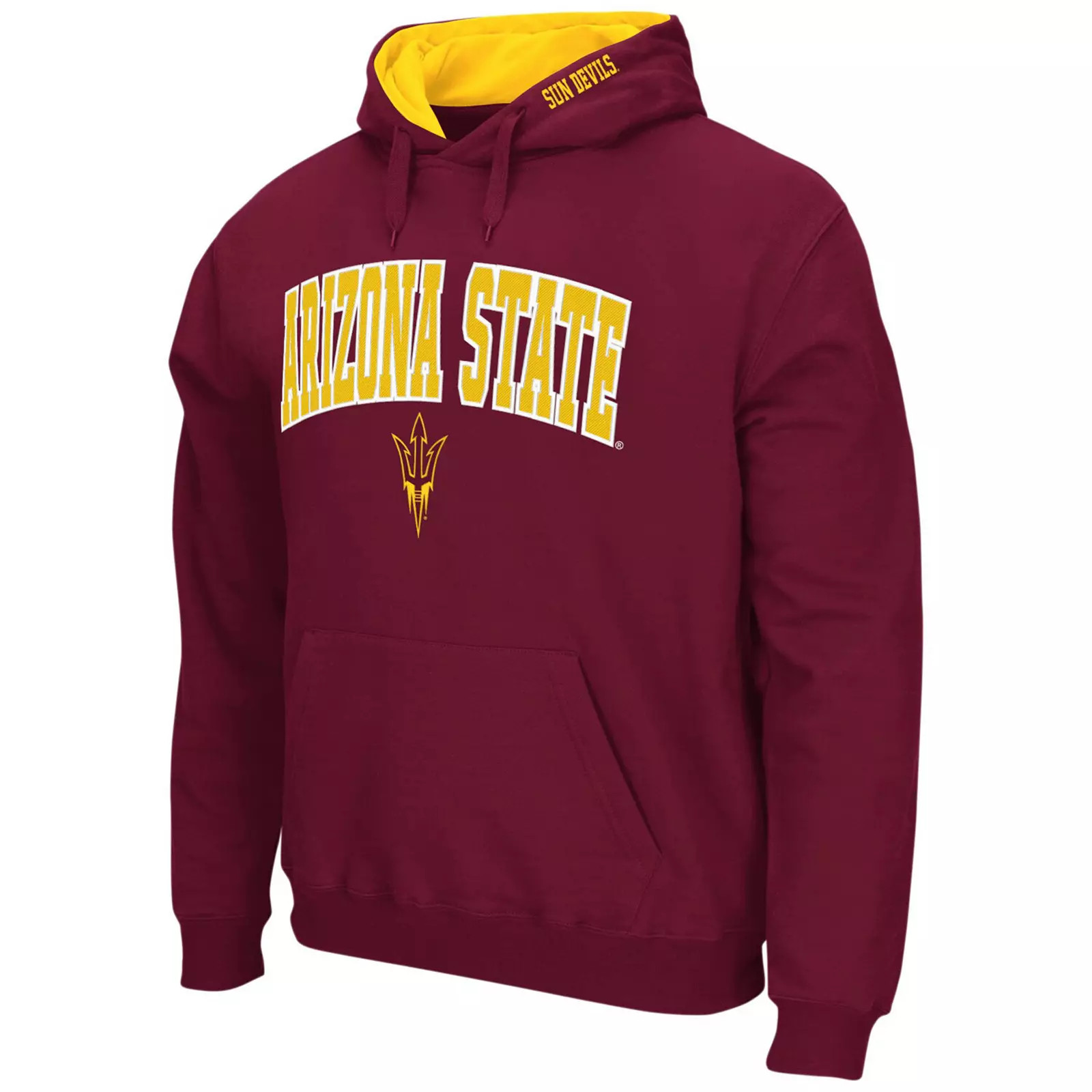 Men's Stadium Athletic Maroon Arizona State Sun Devils Arch & Logo Pullover Hoodie, Size: 4XL, Red | Kohl's