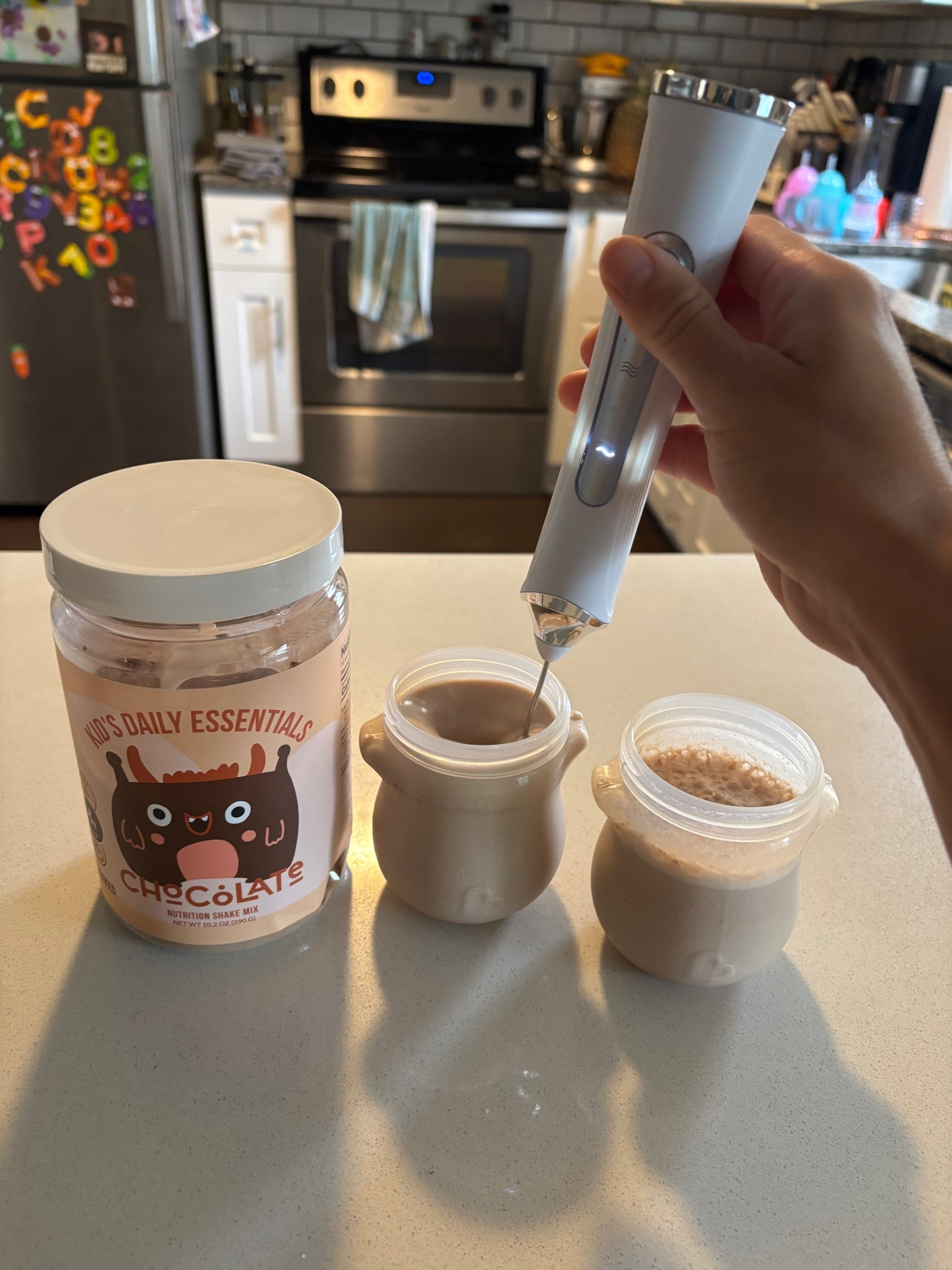 I stopped giving my kids cereal to snack on and started giving them this- Kids Daily Essentials Chocolate Protein by Naked🤎 It’s packed with vitamins and nutrients and made with organic ingredients to start their day off on the right foot! Plus it’s delicious and they love it!

#LTKBaby #LTKKids #LTKFamily