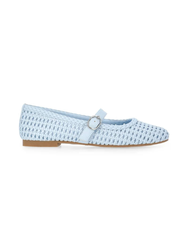 Time and Tru Women's Woven Ballet Flats | Walmart (US)