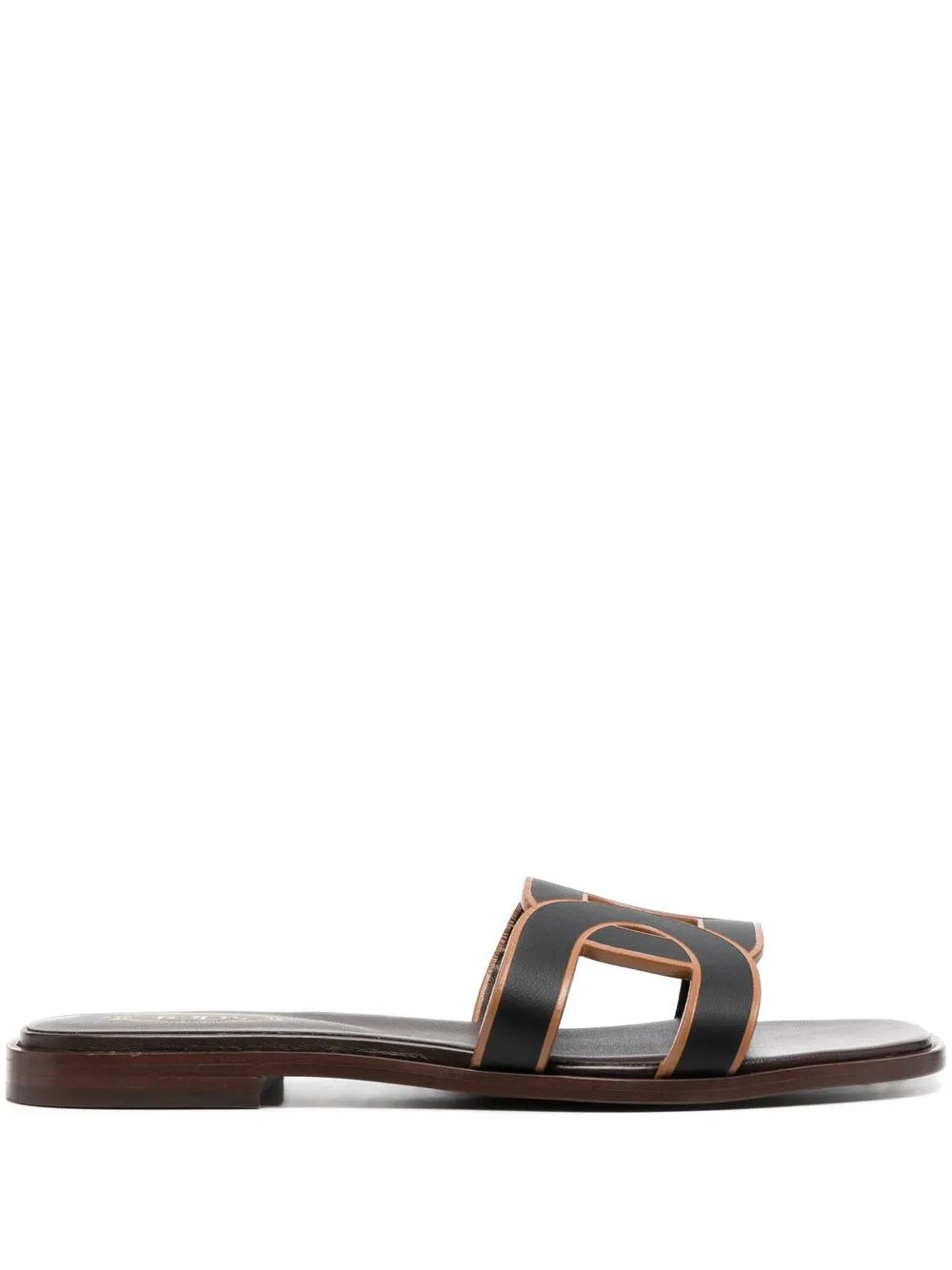 Tod's Leather Logo Strap Sandals - Farfetch | Farfetch Global