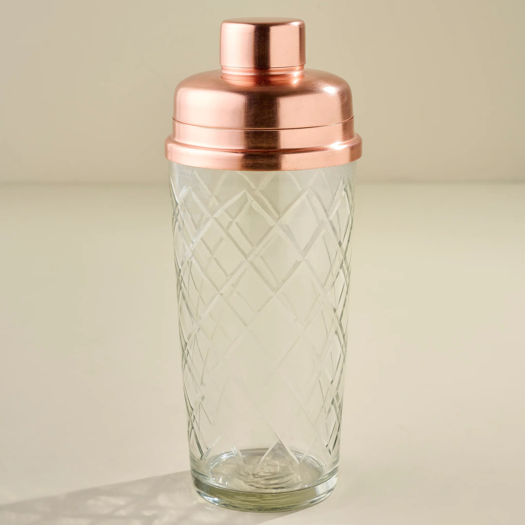 Copper and Etched Glass Shaker Bottle | Magnolia