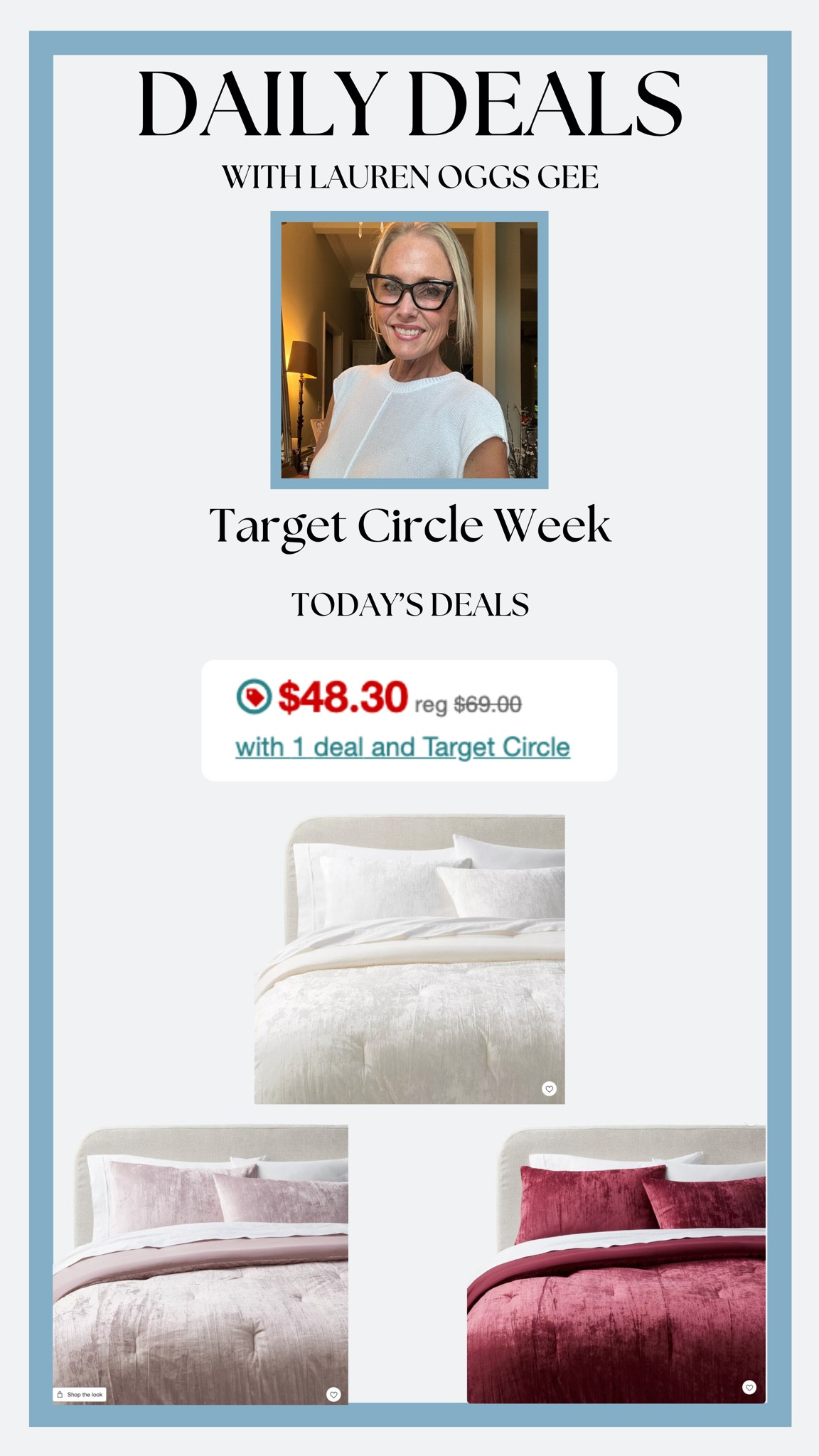 Target Circle Week is here!

These crinkled velvet duvet and sham set is so luxurious, it’s to die for! Only $48.30 for a queen size set. Snag them before they’re gone!

#LTKHome #LTKSaleAlert #LTKSummerSales