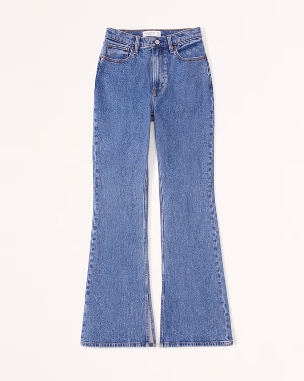 Women's High Rise Vintage Flare Jean | Women's Bottoms | Abercrombie.com | Abercrombie & Fitch (US)