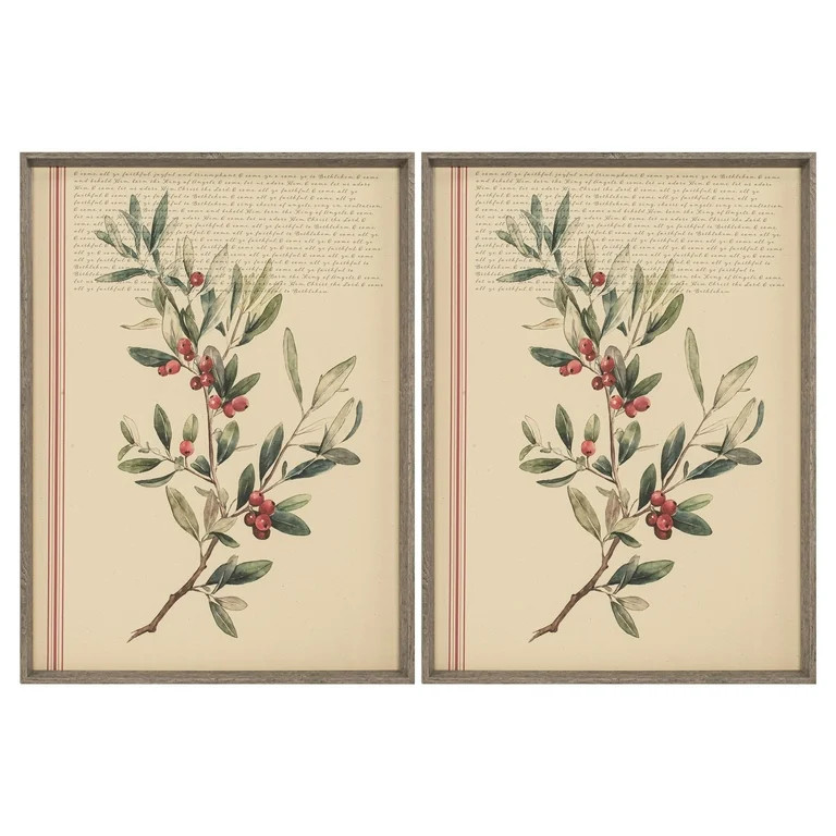 My Texas House Christmas Classics Framed Holiday Wall Art 18x24 | Walmart (US)