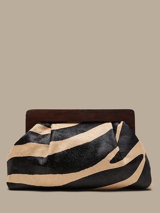 Large Haircalf Clutch | Banana Republic (US)