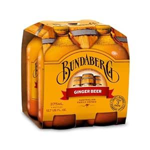 Bundaberg Ginger Beer, 12.7 Fl Oz Bottles, 4 Pack | Amazon (US)