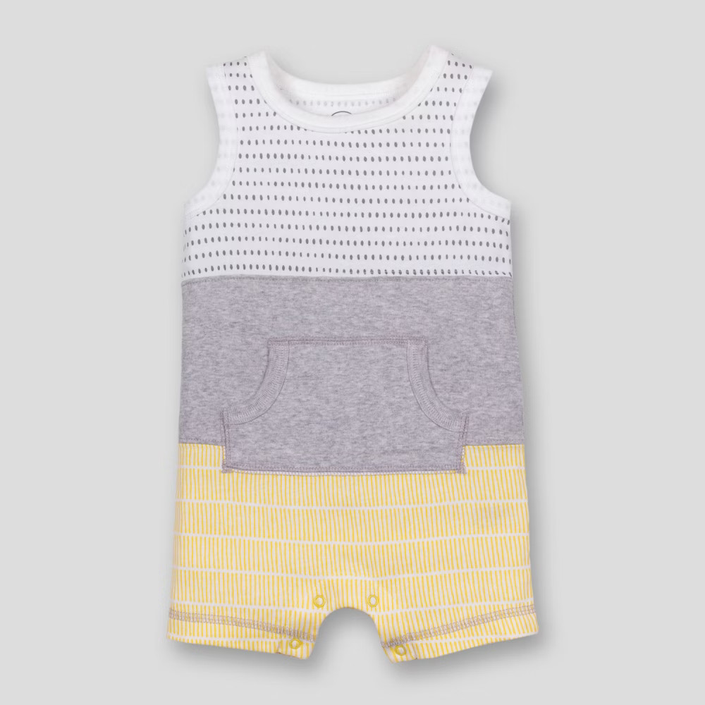 Lamaze Baby Boys' Organic Cotton Colorblocked Stripe Romper - | Target