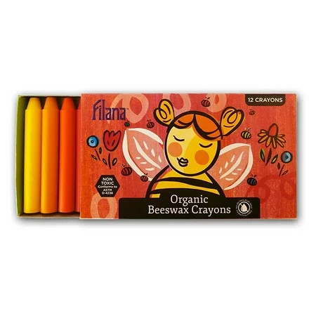 filana (12 sticks) - organic beeswax crayons - paraffin-free - natural and non-toxic - brilliant col | Walmart (US)