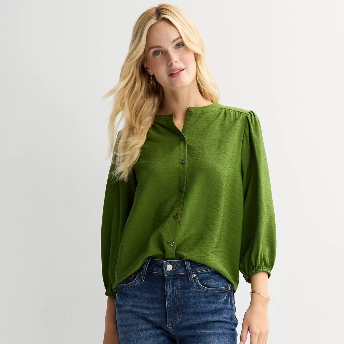 Women's Sonoma Goods For Life® Feminine Button-Up Blouse | Kohl's