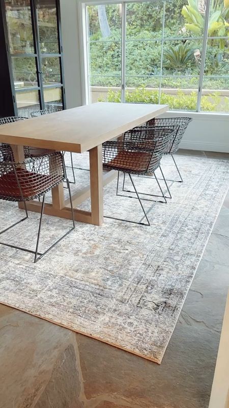 Wanted to show you another close-up of this gorgeous area rug! It comes in 8 x 11 size which is what we needed in here. 

#diningroom #arearug #amazonfinds #amazonhome