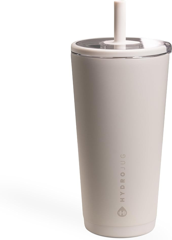 HydroJug Everyday Tumbler 20 oz – Ceramic-Lined Insulated Tumbler with Straw and Soft-Touch Lid... | Amazon (US)