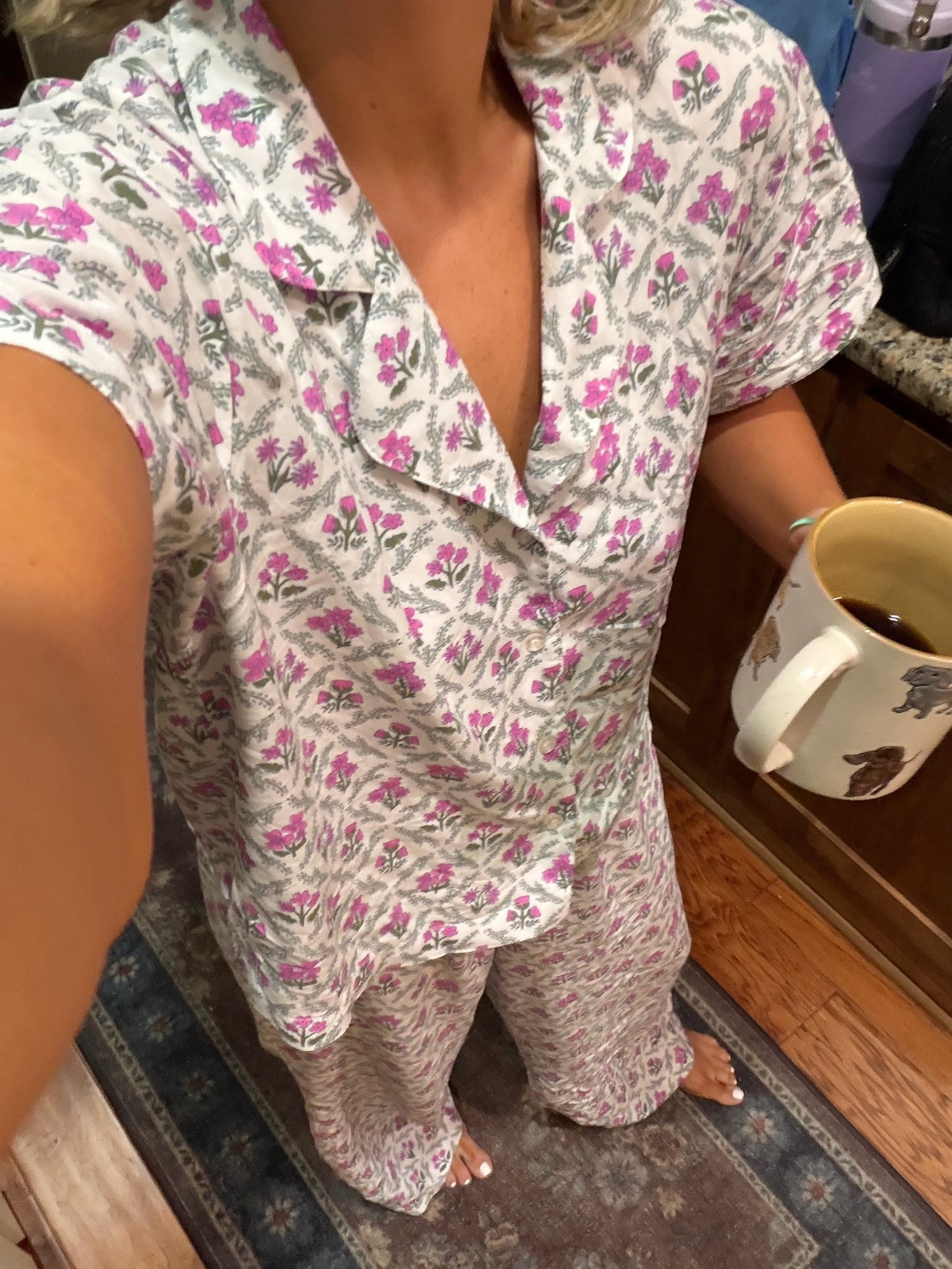 Happy Friday!! Wearing a size medium in these cute little pajamas by Mary Square! Code is Bobbi15

#LTKPetite #LTKmorningroutine