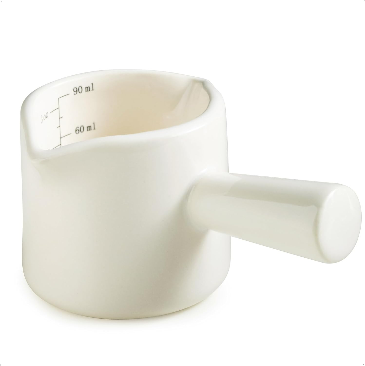 Espresso Measuring Cup, Ceramic Espresso Cup Double Spouts Expresso Shots Cup with Handle, Espres... | Amazon (US)