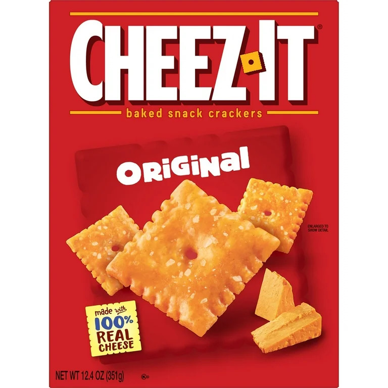Cheez-It Original Cheese Crackers, Baked Snack Crackers, 12.4 oz | Walmart (US)