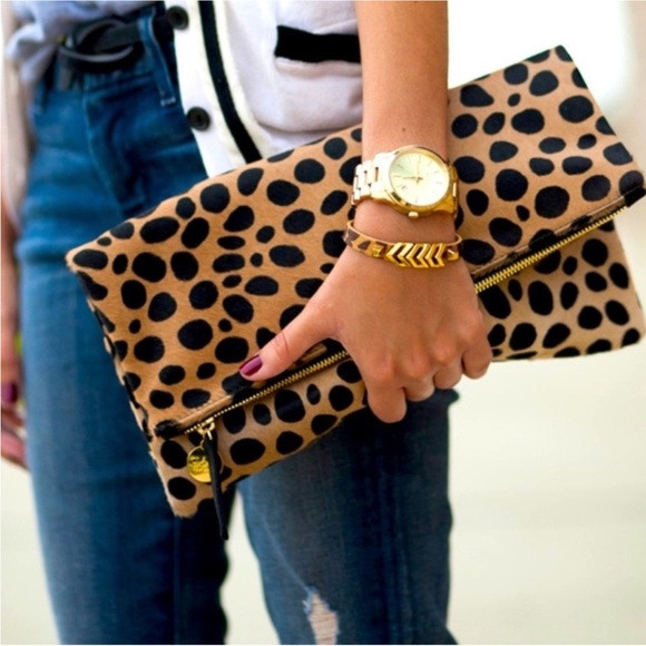 Clare V. Leopard Print Clutch | Poshmark