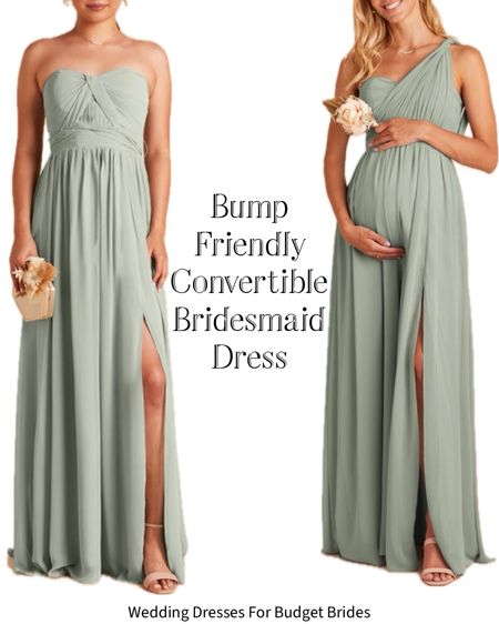 Chic convertible sage bridesmaid dress at Birdy Grey. A trending color for summer and under $150. Bump friendly too!

#maternitylongdresses #babyshowerdresses #pregnantbridemaiddresses #maternitygowns

#LTKbump #LTKSeasonal #LTKwedding