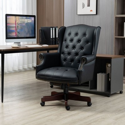 ORRD Executive Office Chair, Ergonomic PU Leather Desk Chair with Thick Padding, High-Back Swivel Task Chair，Black | Target