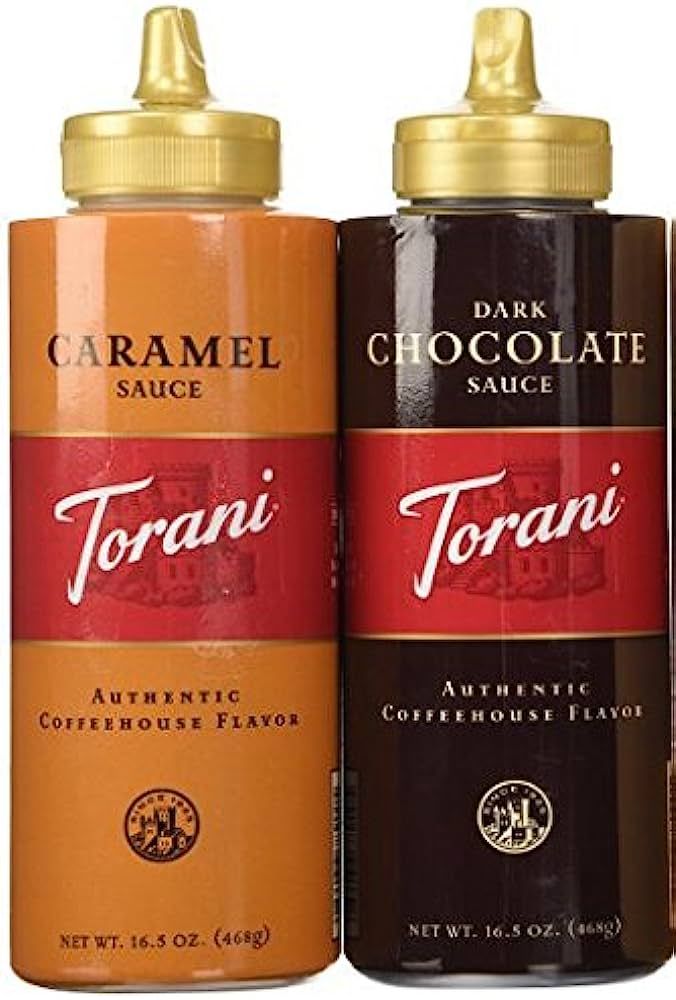 Torani 16.5oz 2-pack Sauce Sampler, Chocolate & Caramel | Amazon (US)