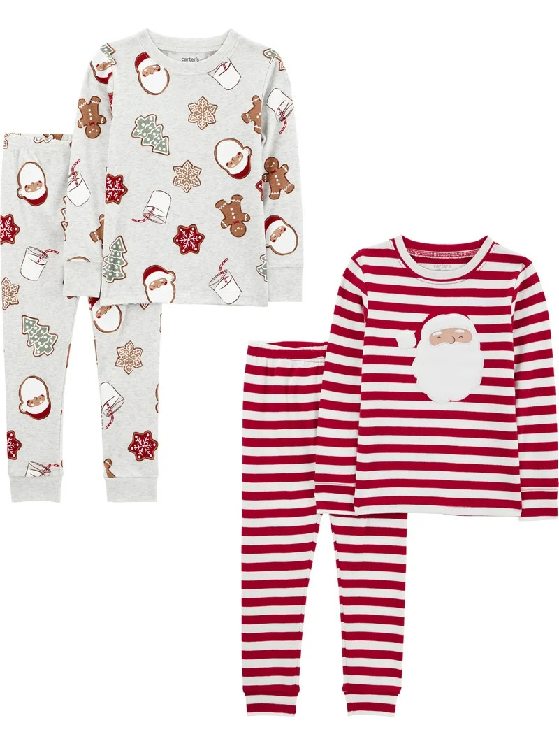 Carter's Child of Mine Baby and Toddler Holiday Pajama Set, 2-Pack, Sizes 12M-5T | Walmart (US)