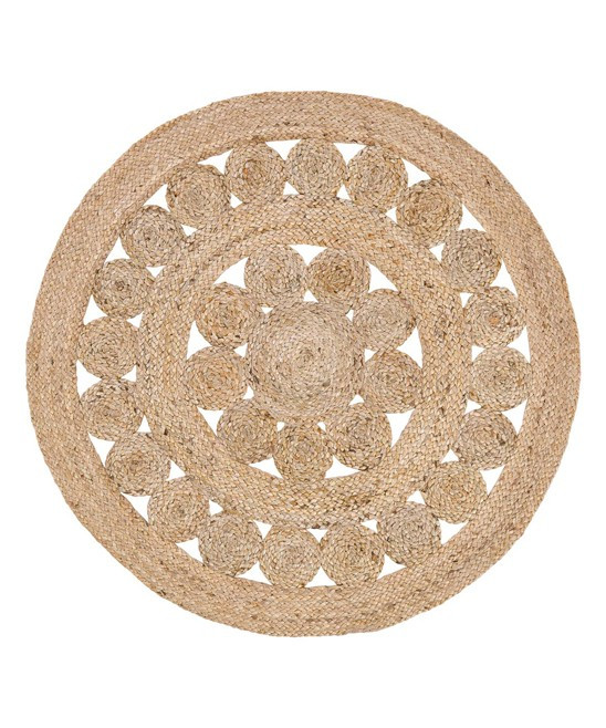 Natural Celeste Round Jute Rug | zulily