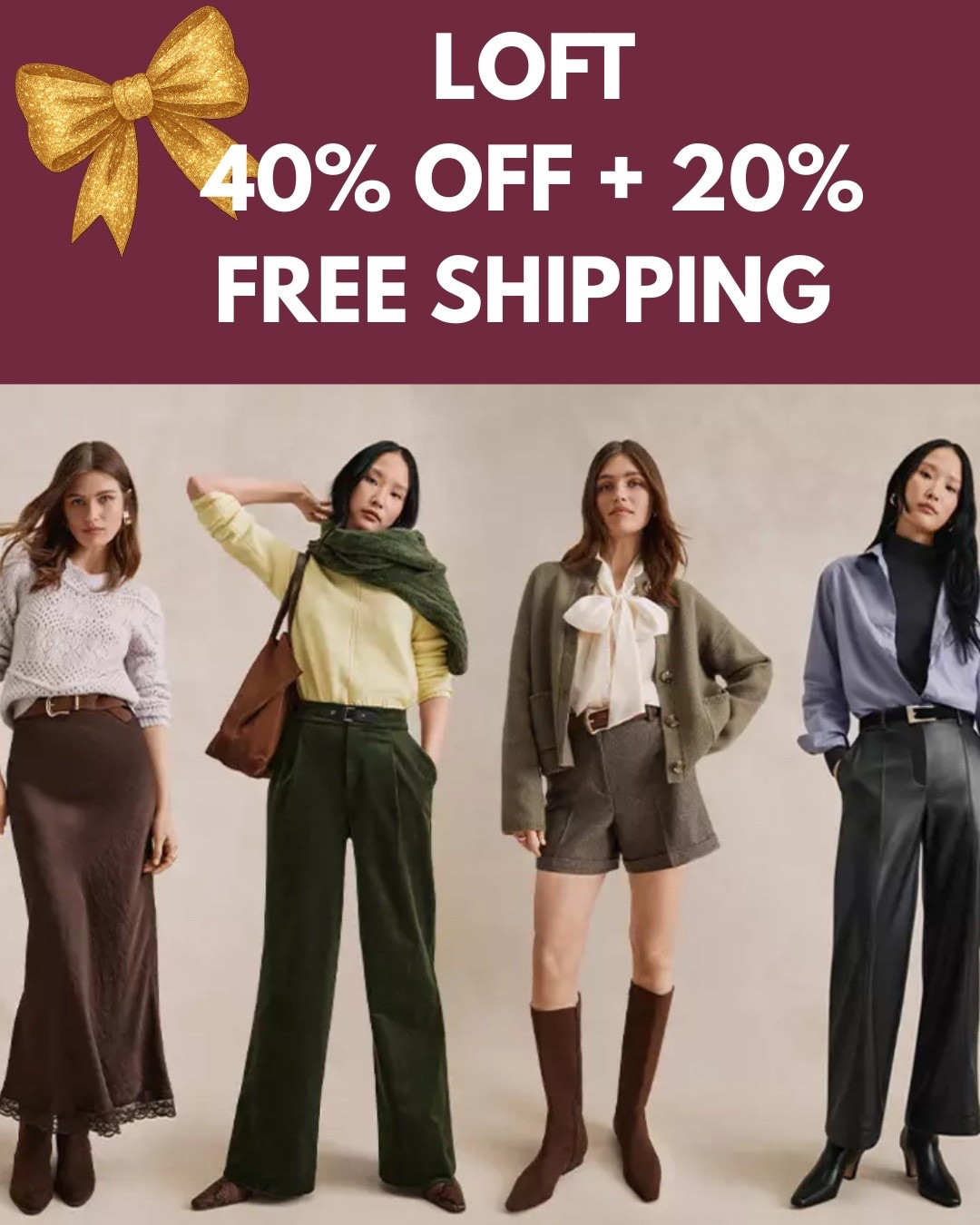 SALE at LOFT ‼️ SAVE 40% OFF + an additional 20% OFF ‼️ FREE SHIPPING  🛍️  Click any product photo to Shop + SAVE!! Would be so appreciated 😍 

Workwear - Date Night - Office Outfit - Seasonal- Shoe Crush - Resort Wear - Dress - Dinner Date 
- Travel - Boots - Cowboy 🤠 Western Wear - Business Casual- Lounge Sets - Pajamas- - Jackets - Denim Dress - Wedding Guest Dress - Holiday Outfit - Gift Guide - Loft - SALE ALERT 

Follow my LTK @fashionistanyc on the @shop.LTK app to view this post and get my exclusive app-only content!

#liketkit #LTKgrwm #LTKdayinmylife #LTKootd #LTKTravel #LTKSaleAlert #LTKWorkwear #LTKPetite #LTKSeasonal
@shop.ltk
https://liketk.it/5Yns2
