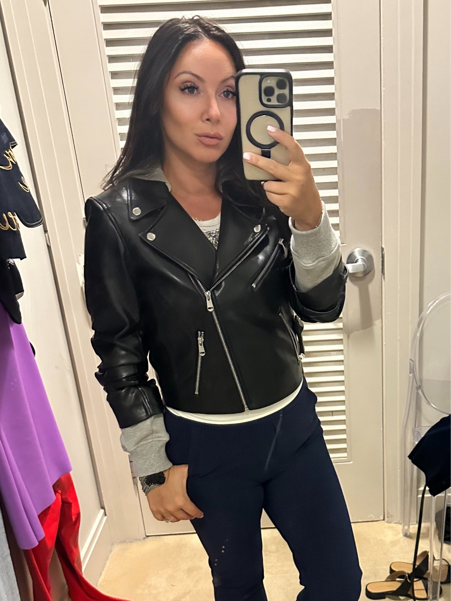 🍂🖤 Fall is here, and what better way to embrace the season than with a layered leather jacket? And guess what? The perfect one is on sale! 🎉 Stylish, versatile, and so cozy for those chilly days. Don’t miss out on this amazing deal! Grab yours and elevate your fall wardrobe! 🧥✨ #FallFashion #LeatherJacket #SaleAlert

#LTKSeasonal #LTKSaleAlert #LTKFallSale