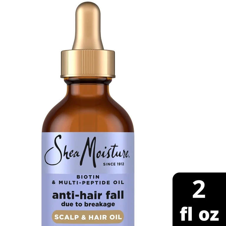 SheaMoisture Scalp & Hair Oil Anti-Hair Fall, with Biotin & Multi-Peptide  ScalpBoost Technology,... | Walmart (US)