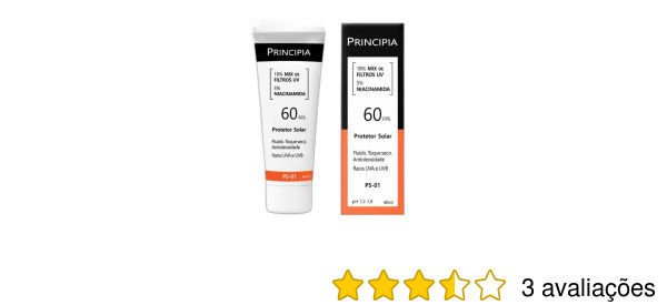 Principia Protetor Solar FPS 60 PS-01 com 40ml | Beleza Na Web (BR)