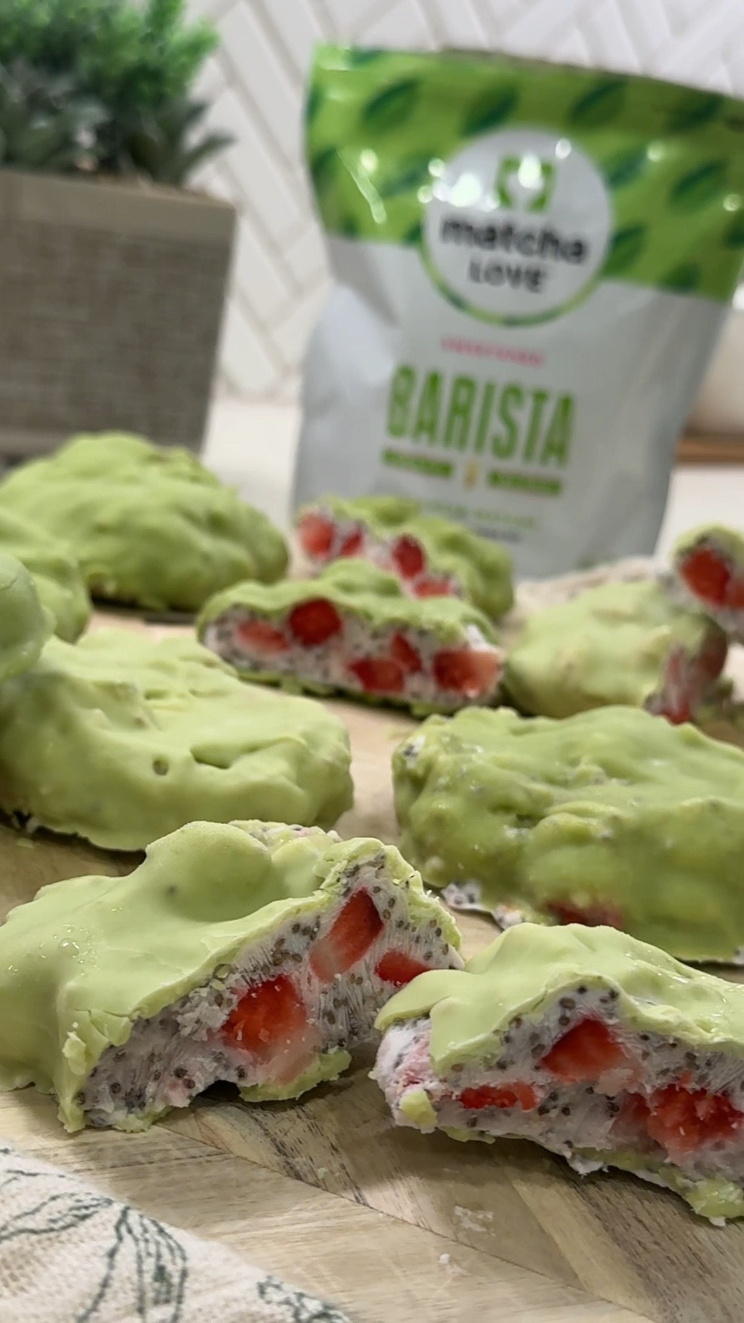 Matcha strawberry chia clusters 

#LTKHome #LTKfoodie