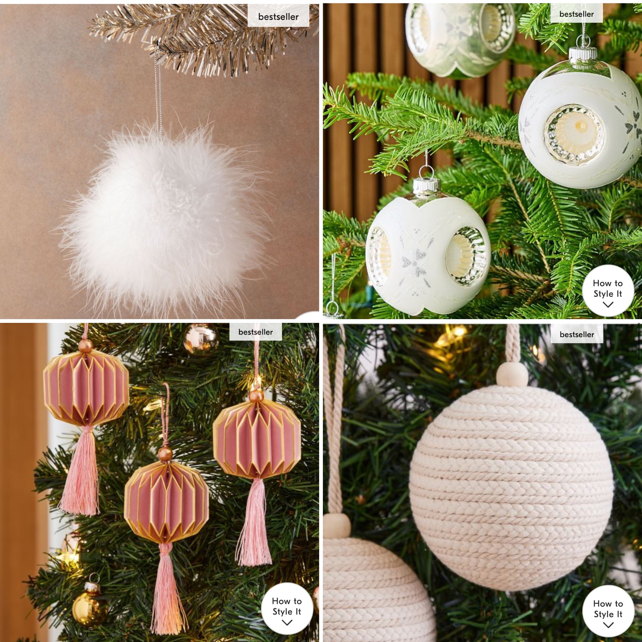 Christmas ornaments 
Christmas decor
Holiday decor 

#LTKhome #LTKHoliday