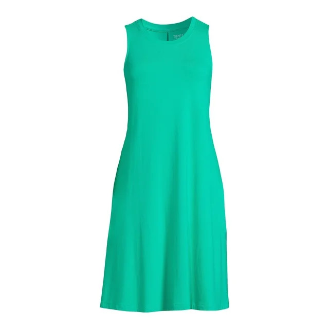 Time and Tru Women's Sleeveless Knit Swing Dress, Sizes XS-XXXL - Walmart.com | Walmart (US)