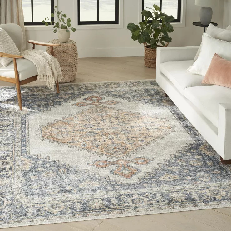 Nourison Astra Machine Washable Vintage Persian Indoor Rug | Target