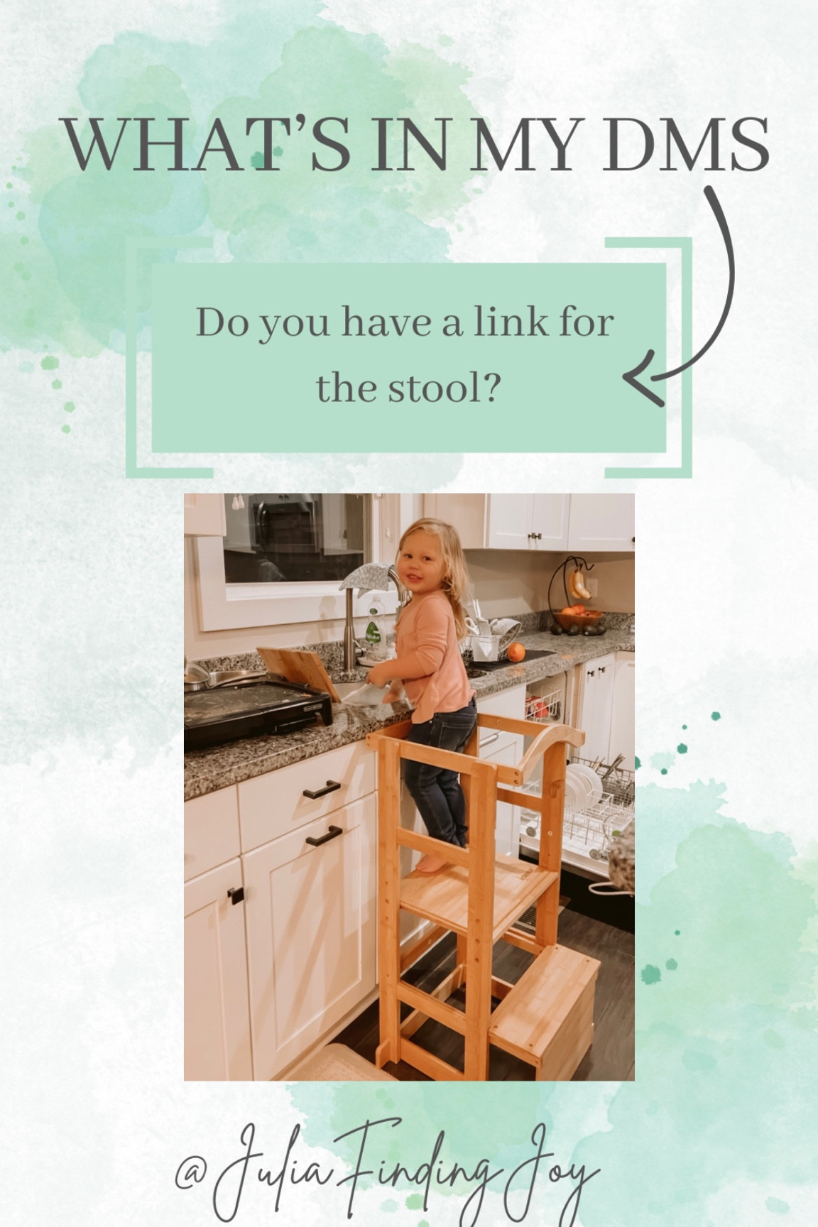 Stool for all the little kitchen helpers! My kids love to be apart of the fun so this stool is amazing! #helperstool #kitchen #forkids #fortoddlers 

#LTKkids #LTKhome #LTKfamily