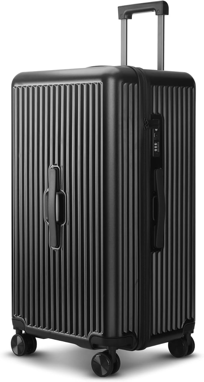 Trunk Luggage, 28 Inch Checked Luggage with Spinner Wheels, Lightweight PC Hard Shell Large Suitc... | Amazon (US)