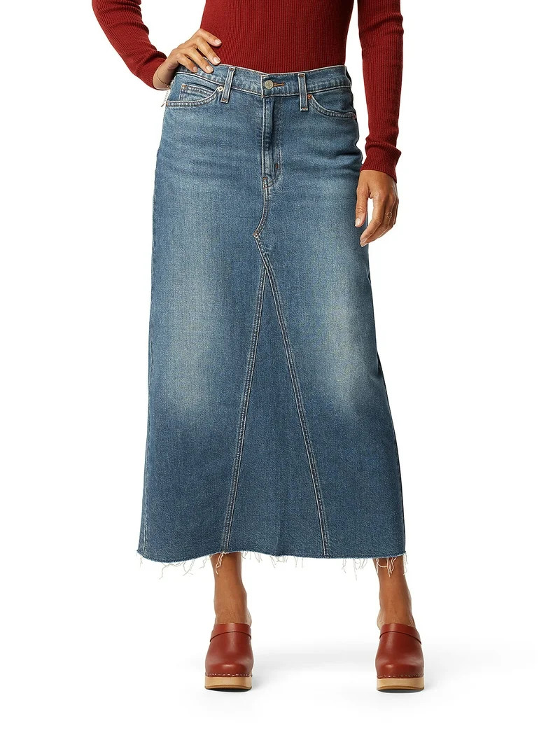 Levi Strauss Signature Women's and Women's Plus Maxi Denim Skirt, Sizes 0-28 | Walmart (US)