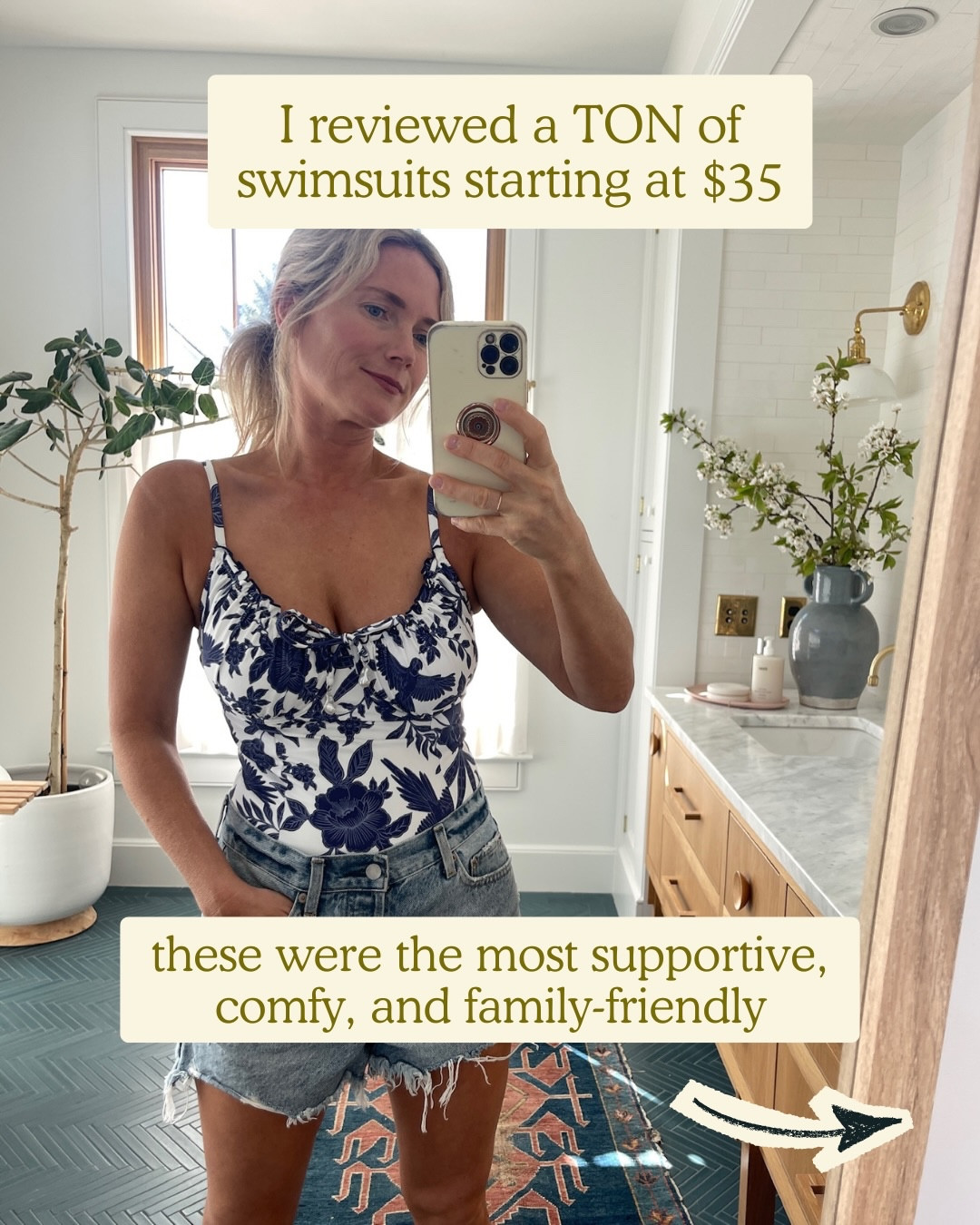 SWIMSUIT REVIEW 🌟 Finding a good swimsuit thats *actually* supportive AND cute can be really tough... luckily I found a TON of cute ones ranging from $35-$300. Also sharing a few swimsuits I’ve owned for years that have never done me wrong - you can find it all on the blog 😊

Head to my link in bio to read my full review & see photos from all angles so you can get a sense of coverage 🍑 OR comment “SWIM” and I’ll DM you the link (must be following to receive 😊)
