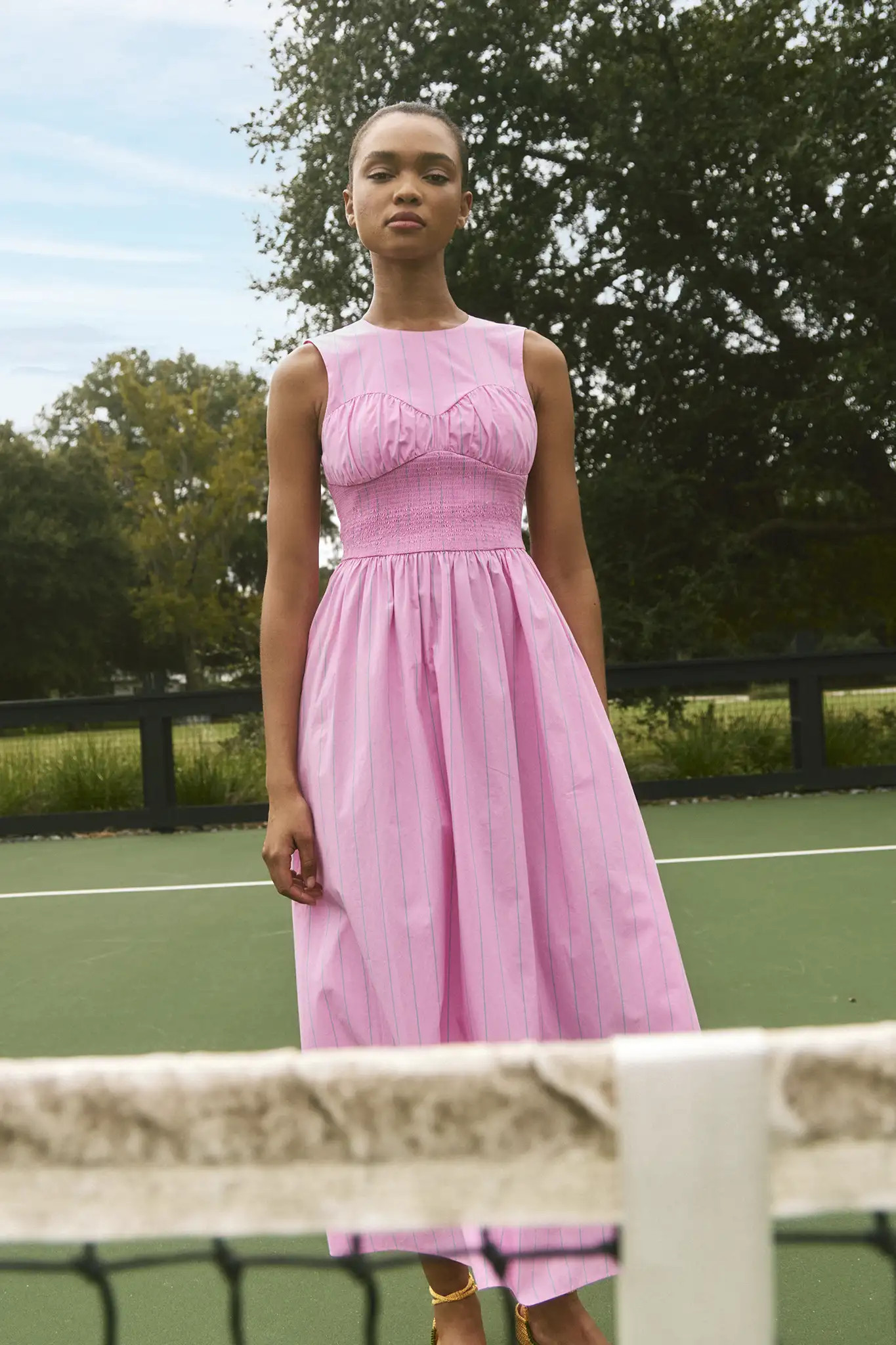 Lauren Dress | Smocked Midi Dress | Hunter Bell | Hunter Bell