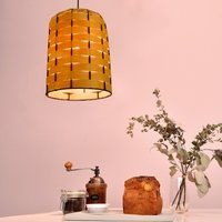 Bamboo Pendant Light, Pendant Lamp, Chandelier Lighting, Nature Light Fixture, Basket Lampshade, Lam | Etsy (US)