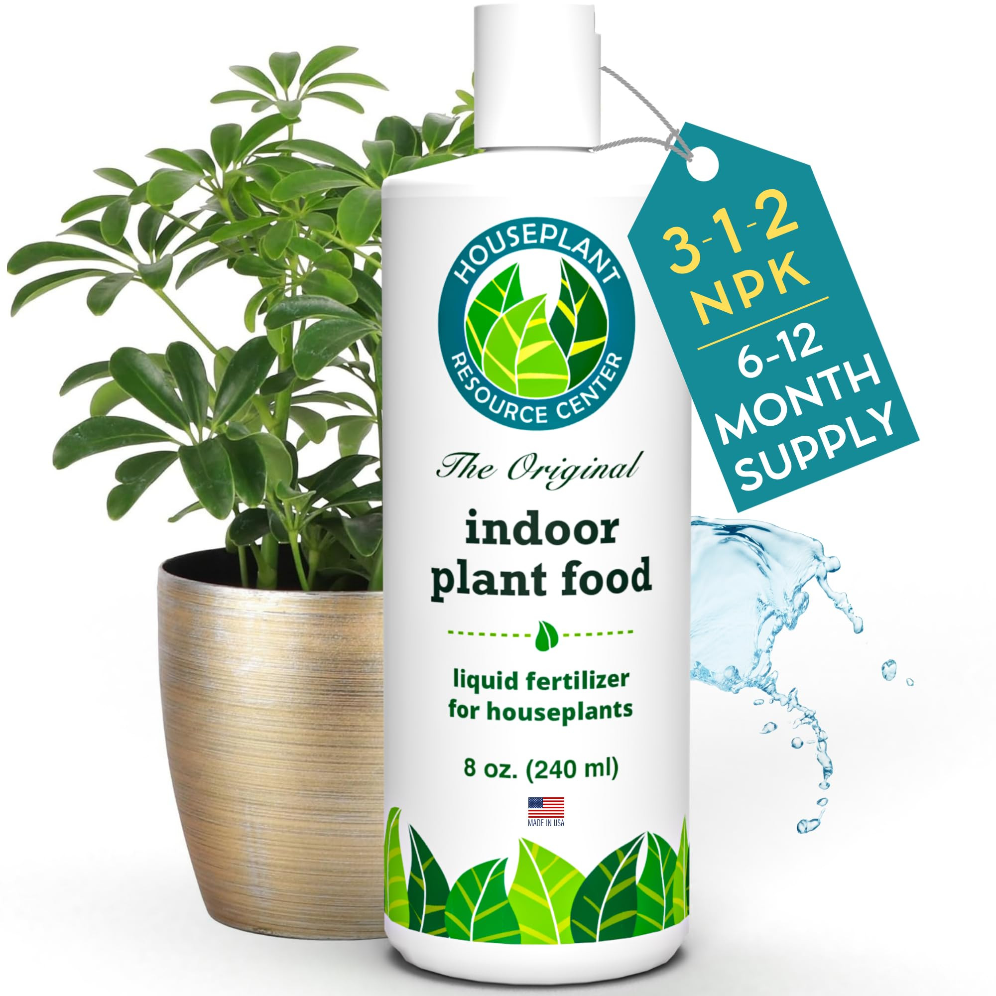 Indoor Plant Food by Houseplant Resource Center - Organic Liquid Fertilizer for Pothos, Peace Lil... | Amazon (US)
