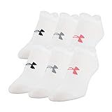 Under Armour womens Essential 2.0 Lightweight No Show Socks, 6-pairs | Amazon (US)