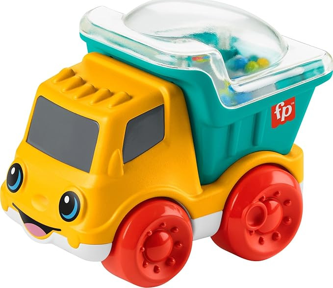 Fisher-Price Baby Toy Poppity Pop Dump Truck Push-Along Vehicle with Fine Motor Activities For In... | Amazon (US)