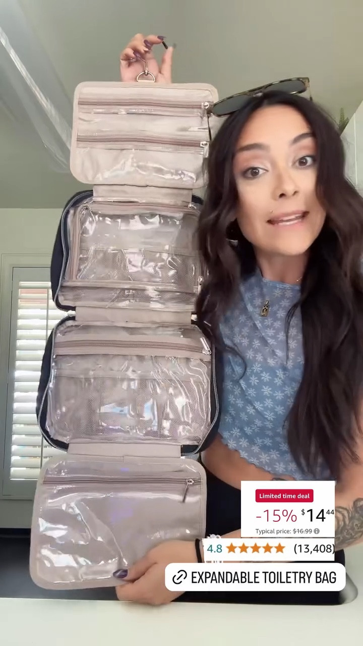 Just saw my expandable toiletry travel bag is on sale for BF!!! Wanted to share again because this is the best one! It holds soooo much and it hangs.

Holiday shopping
Black Friday sales
Amazon find
Christmas 2025
Gift guides 

#LTKCyberWeek #LTKSaleAlert #LTKTravel