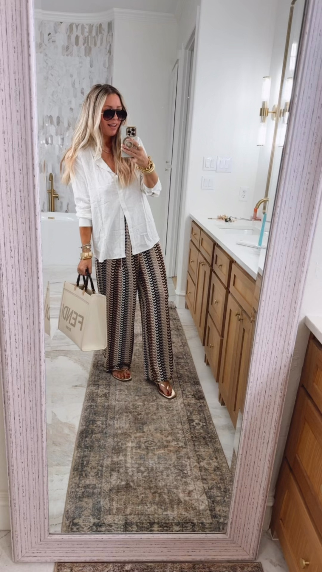 Travel outfit track pants fit true to size and comes in petite to extra tell lengths. Wearing medium tall.

 Summer shoes. Aerie.Travel outfit. San diego . Free people.. Jelly sandals size up in between sizes. Summer sandals. Miu miu slides. Crochet. Sized up to large in tennis dress. Pickleball outfit. Summer fashion. Summer outfit. Beach vacation outfit. Jeans size down one size to 28 (normally 30. Too sized up. Swimsuit coverup. Beach vacation outfits. Dress fits true to size. Looks like zimmermann. Outfit for my son’s award ceremony. 

. Walmart. Anthropologie. Travel outfits. Vacation outfits beach. Zimmermann. Aerie. Travel outfit. Beach outfit. Linen pants. Skirt fits true to size. Graduation dresses. Graduation outfit. Wedding guest dress. Summer wedding guest. Vacation outfits. Resort wear. Summer outfits. Workwear. Mother’s Day outfit. All fit true to size. Workout outfits. Summer outfits. Madewell looks for less. Walmart fashion. 
Travel outfits. Memorial Day weekend outfit. July 4th outfits. Lake outfit. Shorts. Alo looks for less. Athleisure. Walmart. Walmart fashion. Springoutfits 2036. Workout. Sports Lon outfit. Lululemon. Freee people. Sized up one size to large in the romper for this comfy fit. White button down. Shorts. . Travel outfits. Spring fashion. 2026. Aerie. Plus
 size fashion. Vacation outfit. Spring outfits 2026. Sports outfit. Spring outfits 2026. Spring fashion. Easter. Jumpsuit. Romper. Memorial Day weekend. GRWM. Sports mom outfit

#LTKSwim #LTKOver40 #LTKSaleAlert