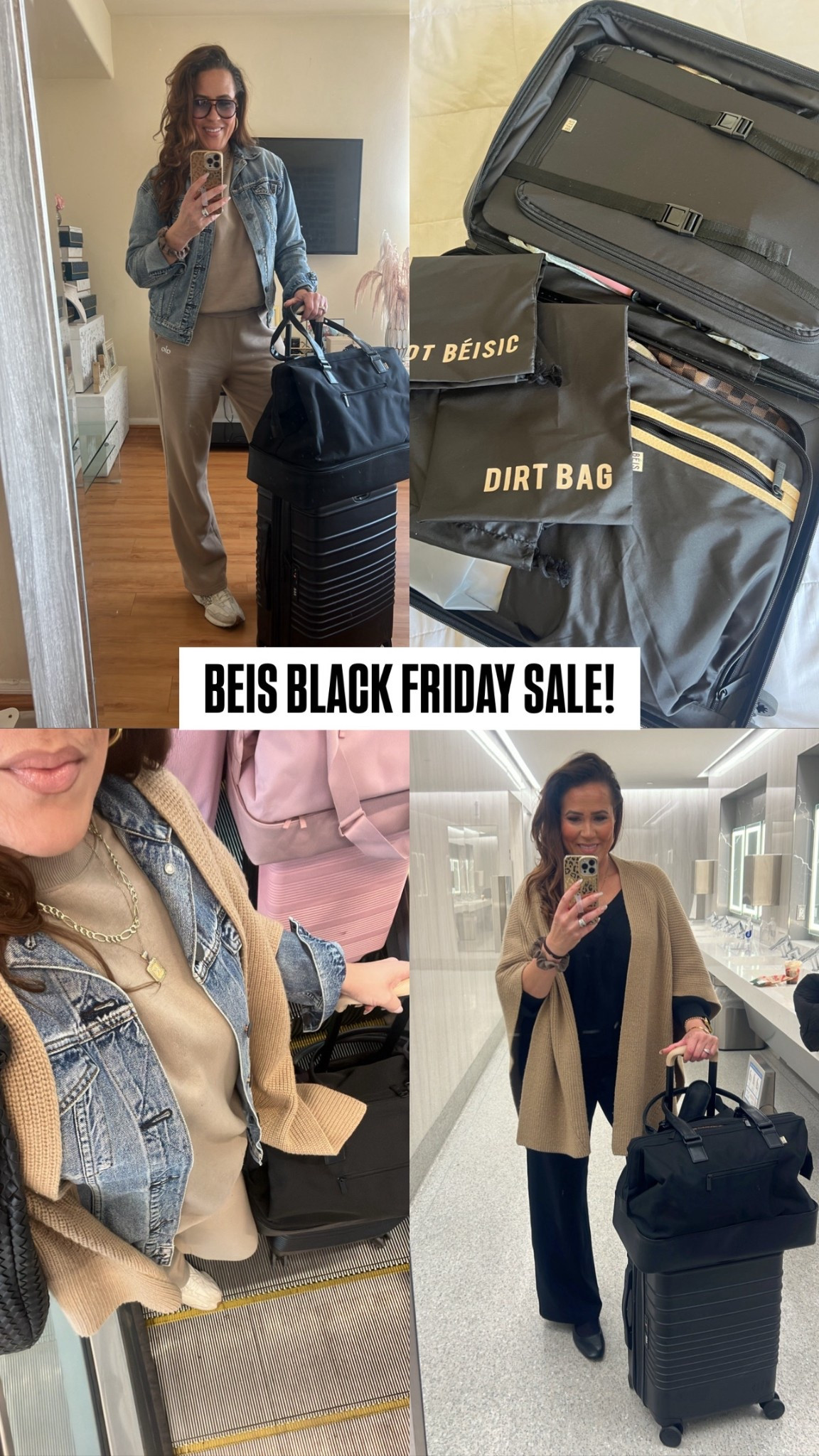 Beis Black Friday Sale! 30% off my favorite luggage!! I own and love the weekender and carry-on luggage. The large luggage is on my wishlist. My travel essentials, BEIS luggage, best luggage, holiday travel, best Black Friday deals, gift idea, gifts for him, gifts for her @beis #LaidbackLuxeLife

Hey Beautiful! Feel free to comment on this post if you have any questions! 🫶🏽

Follow me for more fashion finds, beauty faves, lifestyle, home decor, sales and more! So glad you’re here!! XO, Karma#LTKStyleTip

#LTKCyberWeek #LTKTravel #LTKGiftGuide